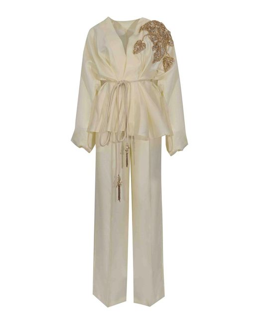 Tarik Ediz Natural Maddie Suit