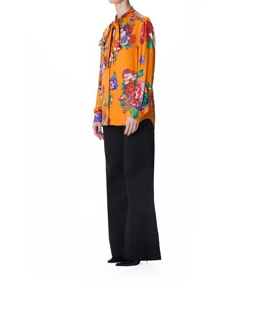 Moschino Orange Roses Shirt