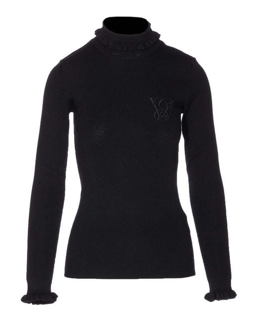 Valentino Garavani Black Logo Sweater