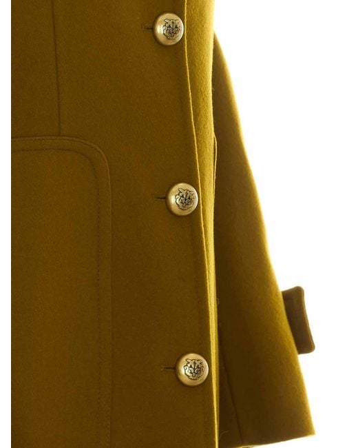 Pinko Green Verici Coat
