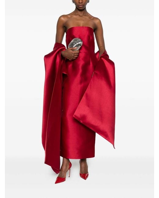 Solace London Red Renee Maxi Dress