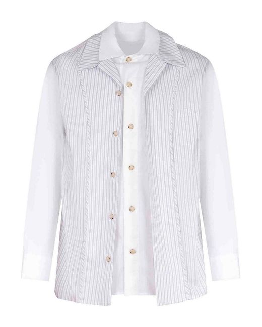 ANDERSSON BELL White Shirt Made From Cotton Blend for men