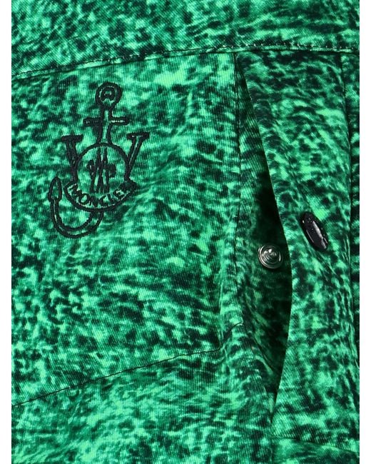 Moncler Green Printed Mini Skirt