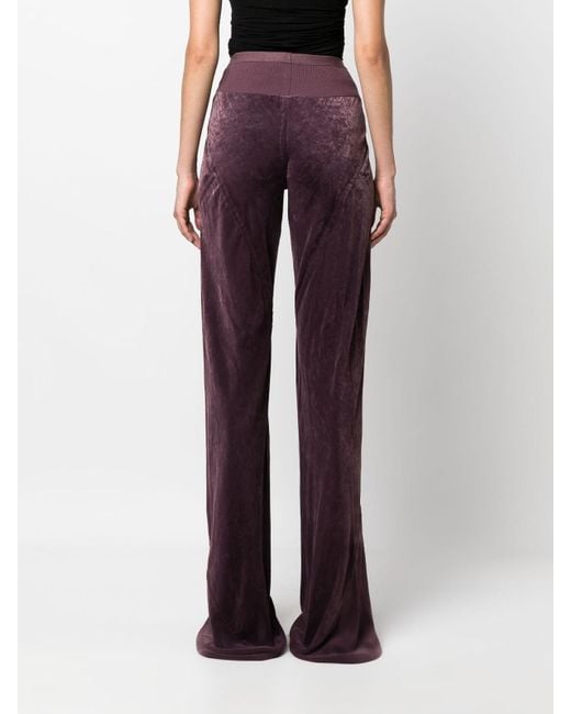 Rick Owens Purple Wide Trousers