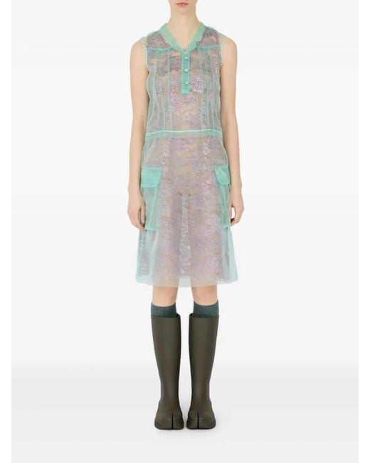 Maison Margiela Gray Layered Mini Dress