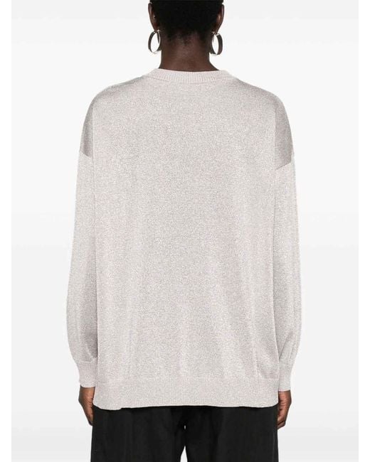 Missoni White Metallic Knit Jumper