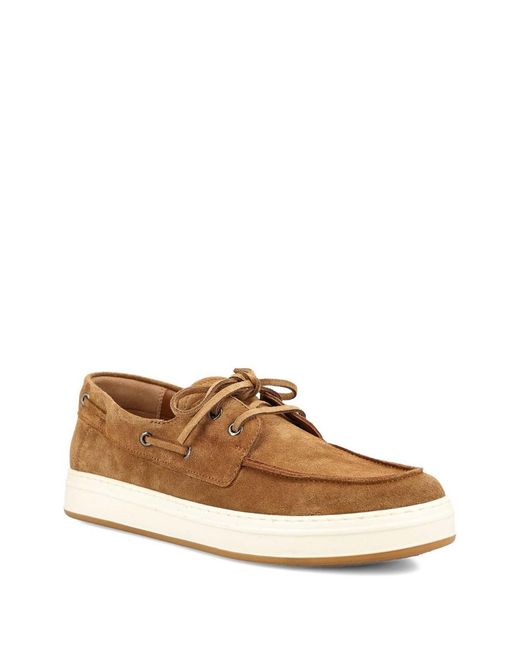 Hogan Brown Suede Leather Moccasins for men