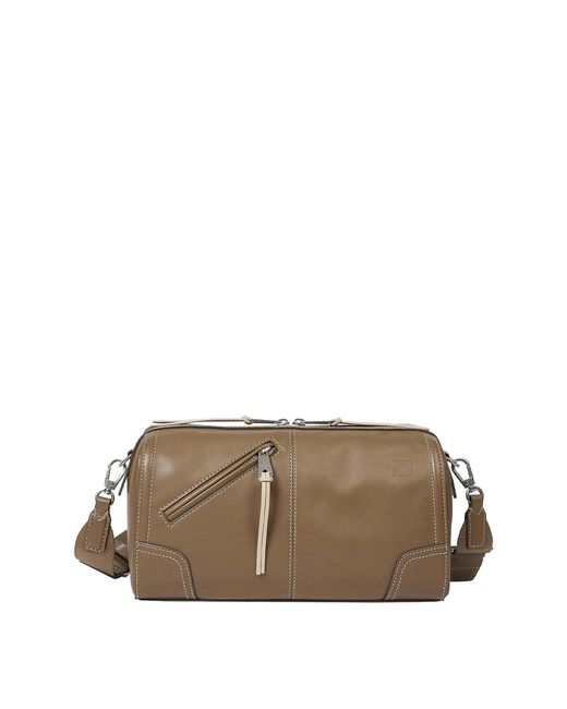 Paul Smith Brown Leather Bowling Bag for men
