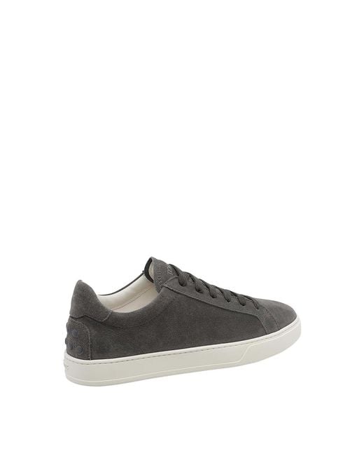 Tod's Gray Suede Sneakers for men