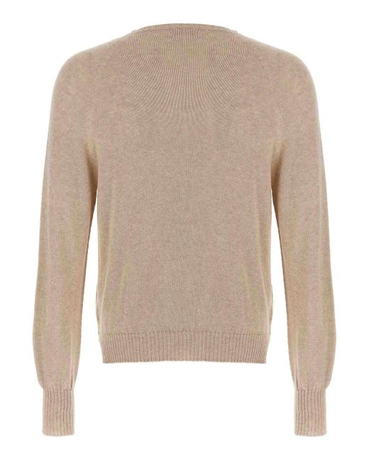 Ma'ry'ya Natural Cashmere Cotton Sweater for men