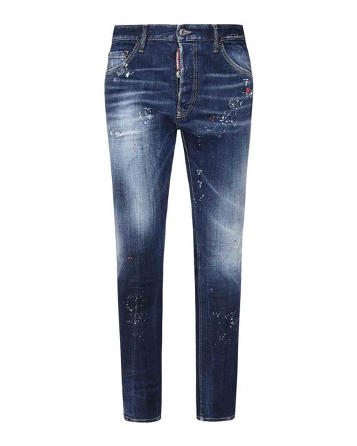 DSquared² Blue Cool Guy Distressed Jeans for men