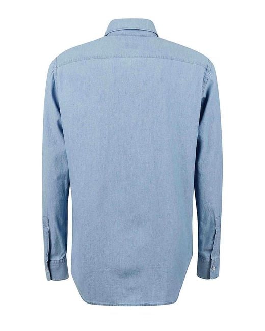 Aspesi Blue Shirt for men