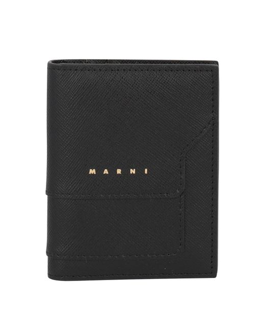 Marni Black Card Holder With Logo