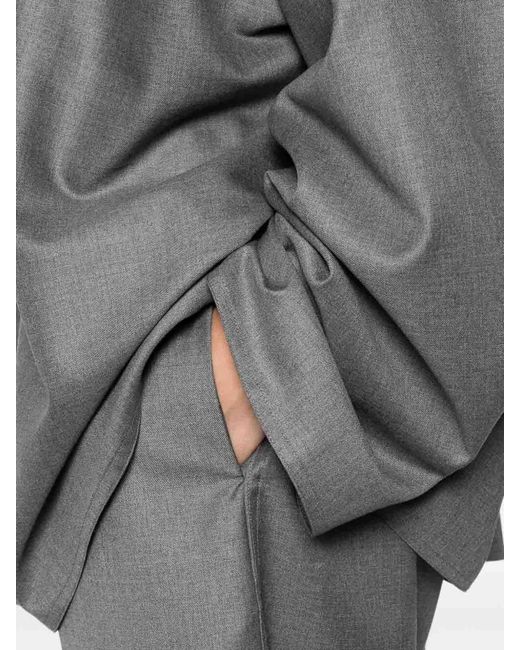 Sofie D'Hoore Gray Shirt With Front Zipper