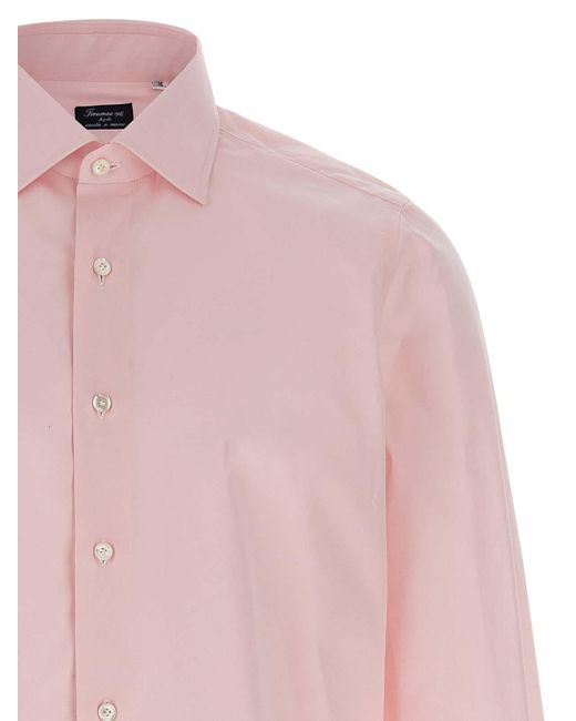 Finamore 1925 Pink Napoli Shirt for men