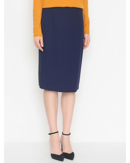 Alberta Ferretti Blue Pencil Skirt
