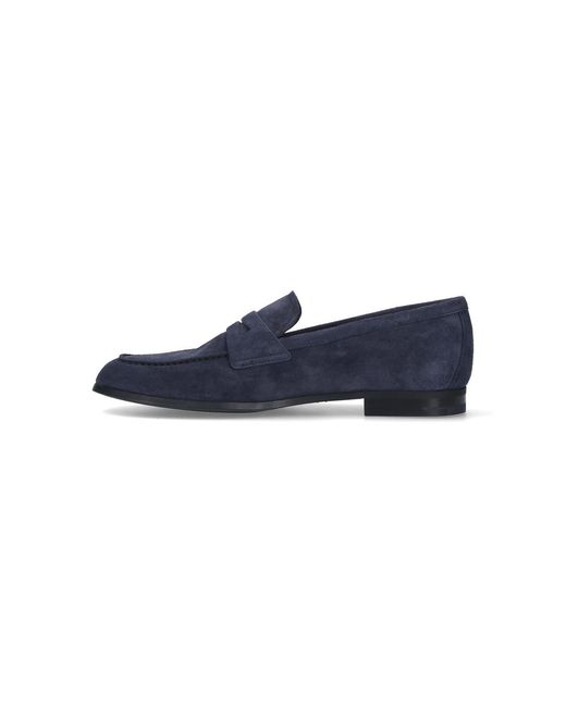 Church's Blue Suede Moccasins for men