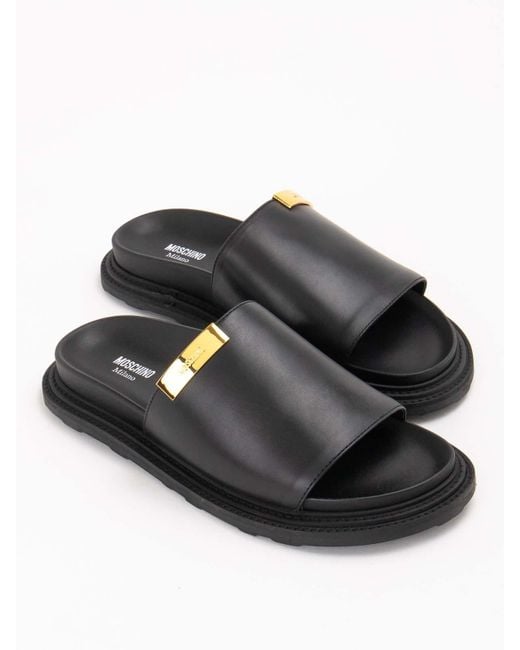 Moschino Black Loafers for men