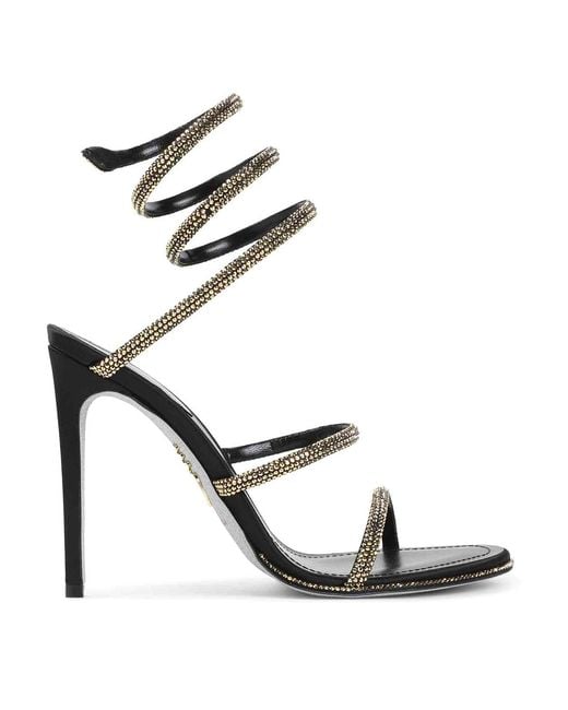 Rene Caovilla Metallic Ren Caovilla High-Heel Sandal