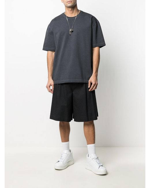 Maison Margiela Black Faded Charcoal Heavy Cotton T-Shirt for men
