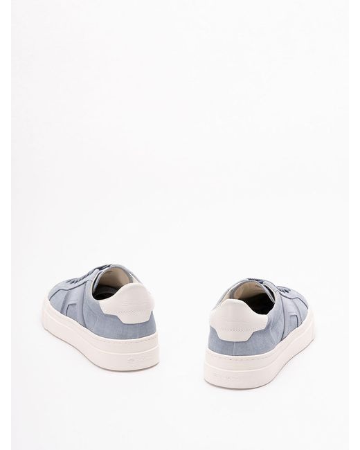 Santoni White 'Dbs Sf1' Sneakers for men