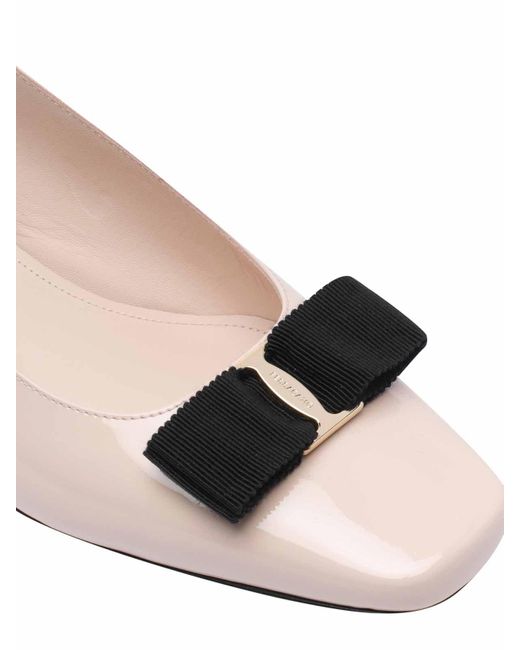Ferragamo Natural Iconic Bow Slingback