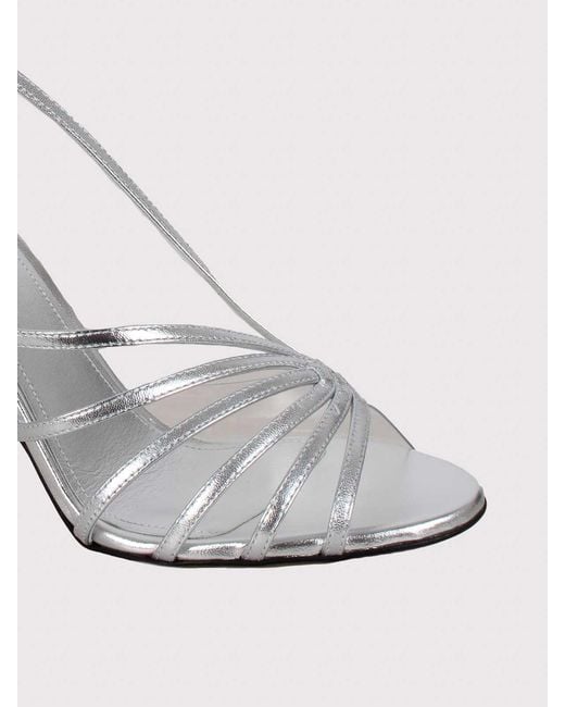 ALEVI White Star Heeled Sandal