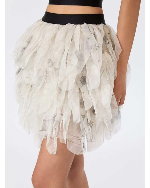 Max Mara White Talc Skirt
