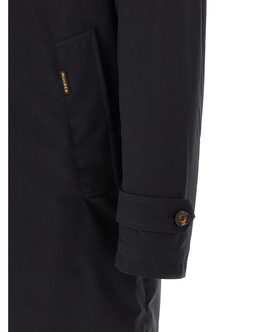 Moorer Blue Vittor-Ac Trench Coat for men
