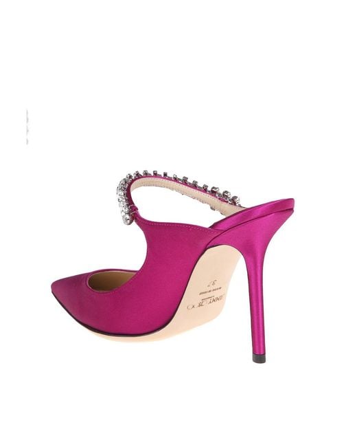 Jimmy Choo Pink Bing 100 Mule
