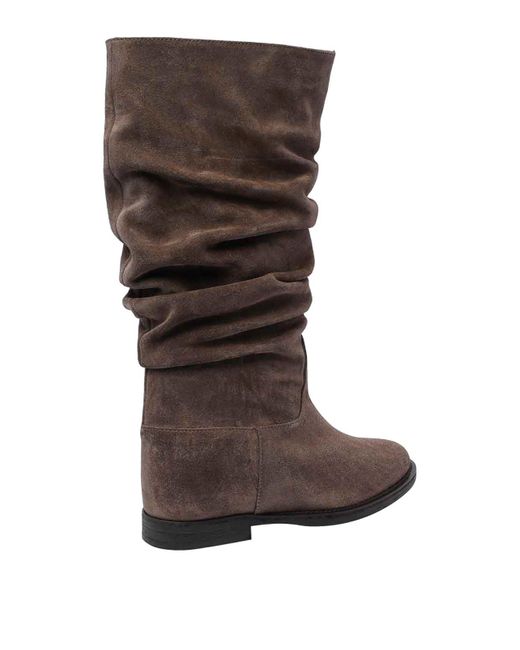 Via Roma 15 Brown Leather Boots