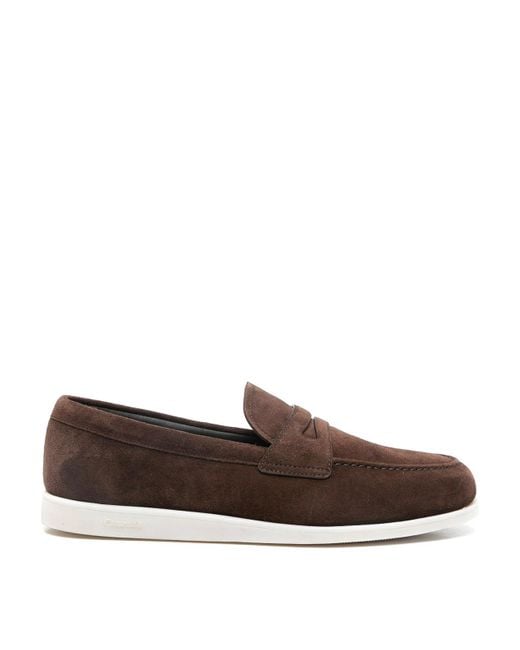 Church's Brown Portsmouth Light Suede Loafers for men