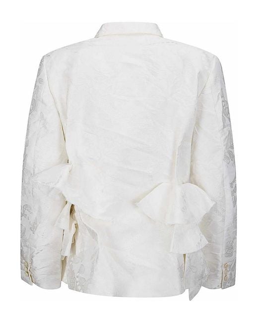 Comme des Garçons White Ladies Jacket