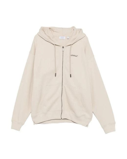 Off-White c/o Virgil Abloh White 'Half Arrow Skate' Zip Hoodie for men