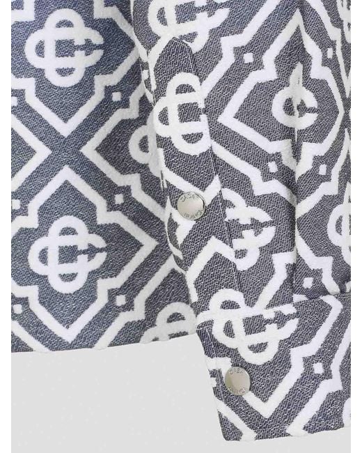 Casablanca Blue Monogram Jacket for men