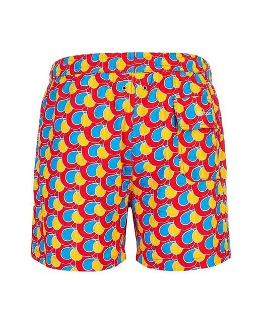 Kiton Orange Swimsuit for men