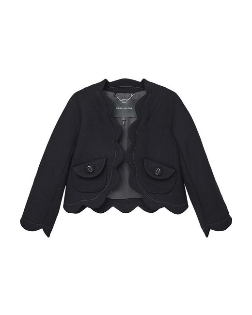 Marc Jacobs Blue Scallop Daisy Lady Jacket