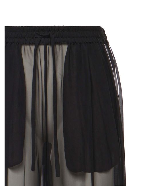 Dolce & Gabbana Black Silk Trousers