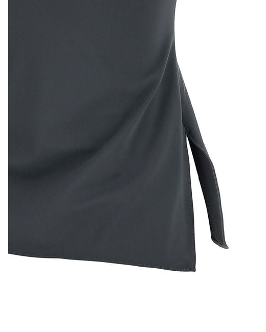 Coperni Gray Asymmetrical Tank Top