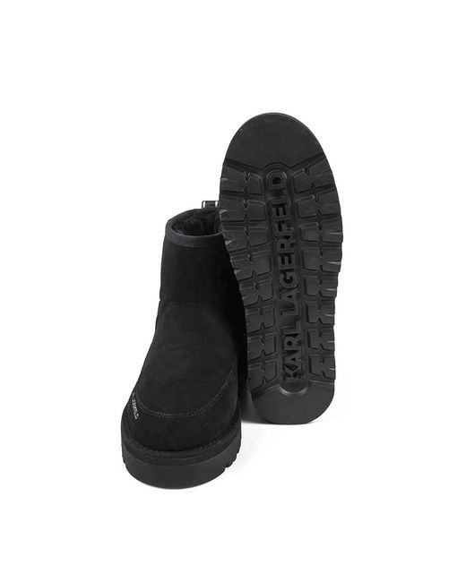 Karl Lagerfeld Black Thermo Mns Mid Pull On Boot for men