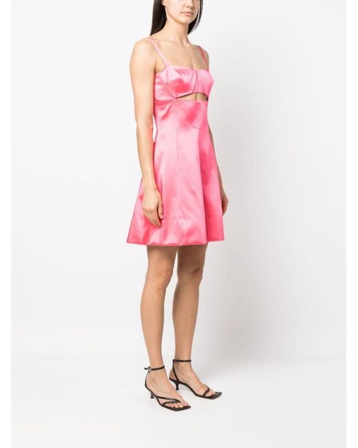 Patou Pink Cut-Out Minidress