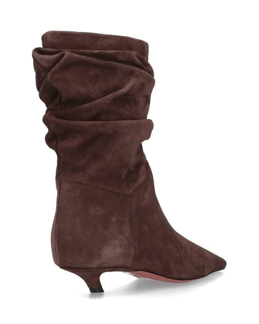AMINA MUADDI Brown Ankle Boots