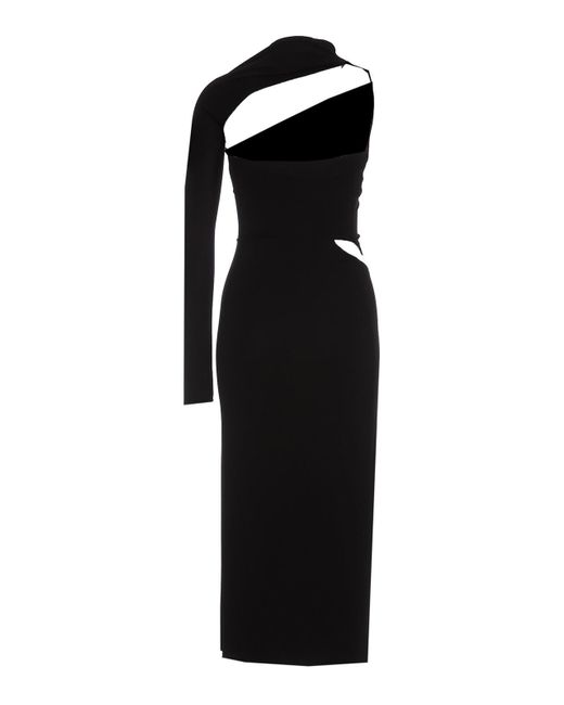 Versace Black Cut Out Long Dress