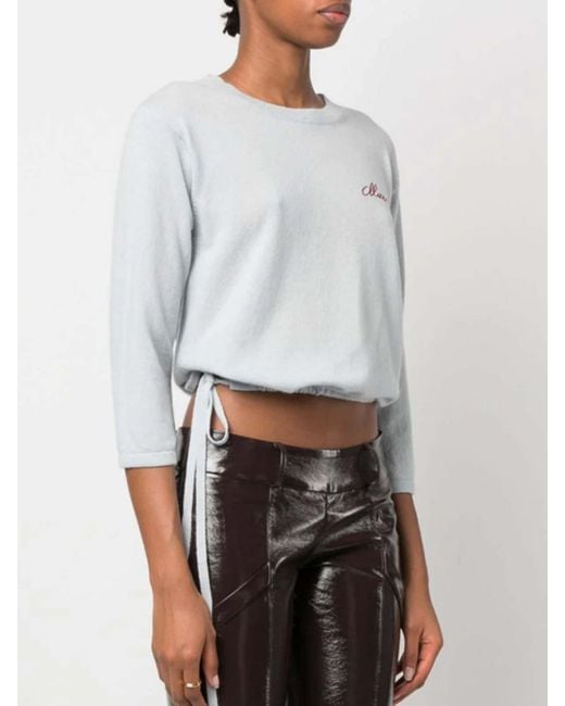 Marni Blue Sweater With Logo