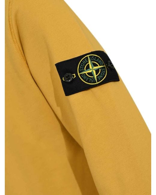 Stone Island Yellow Sweatshirt for men