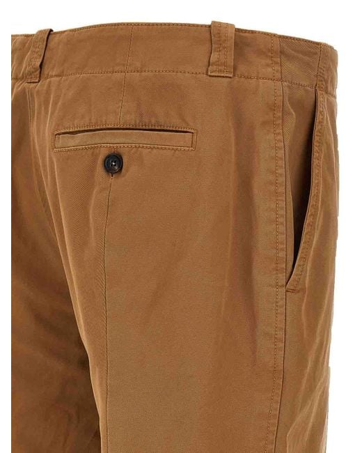 McQueen Brown Garment-Dyed Organic Cotton Chinos for men