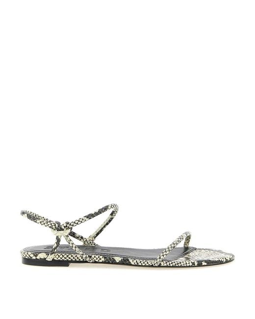 Staud White Laurel Sandals