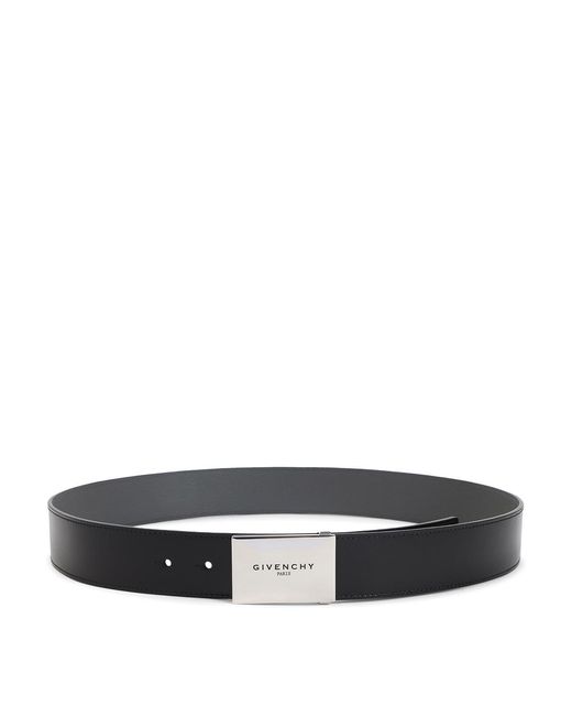Givenchy White Metal Plaque Belt for men