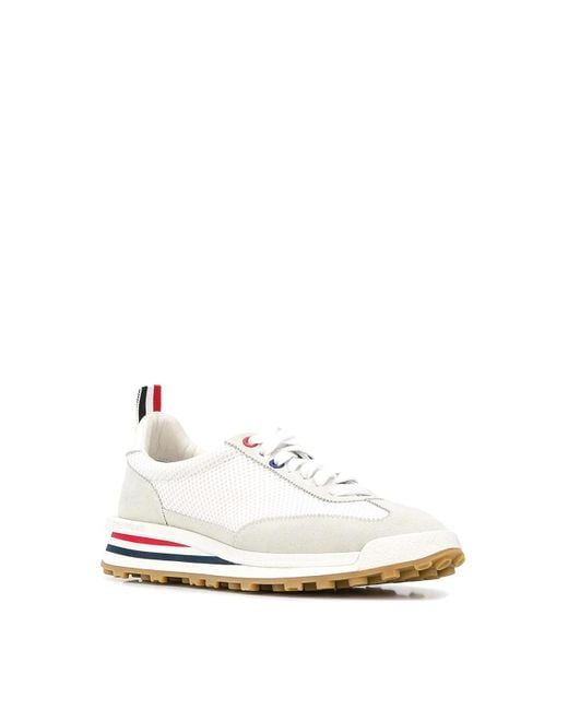 Thom Browne White Runner Sneakers