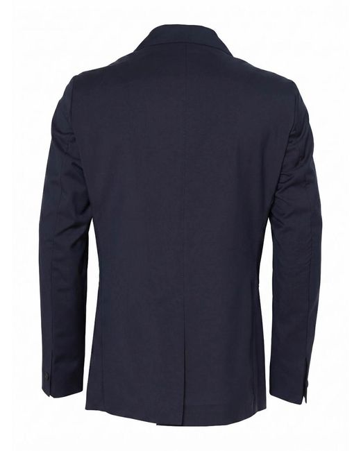 Low Brand Blue Regular-Fit Wool Double-Breasted Blazer for men
